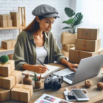 small business owner on Instagram